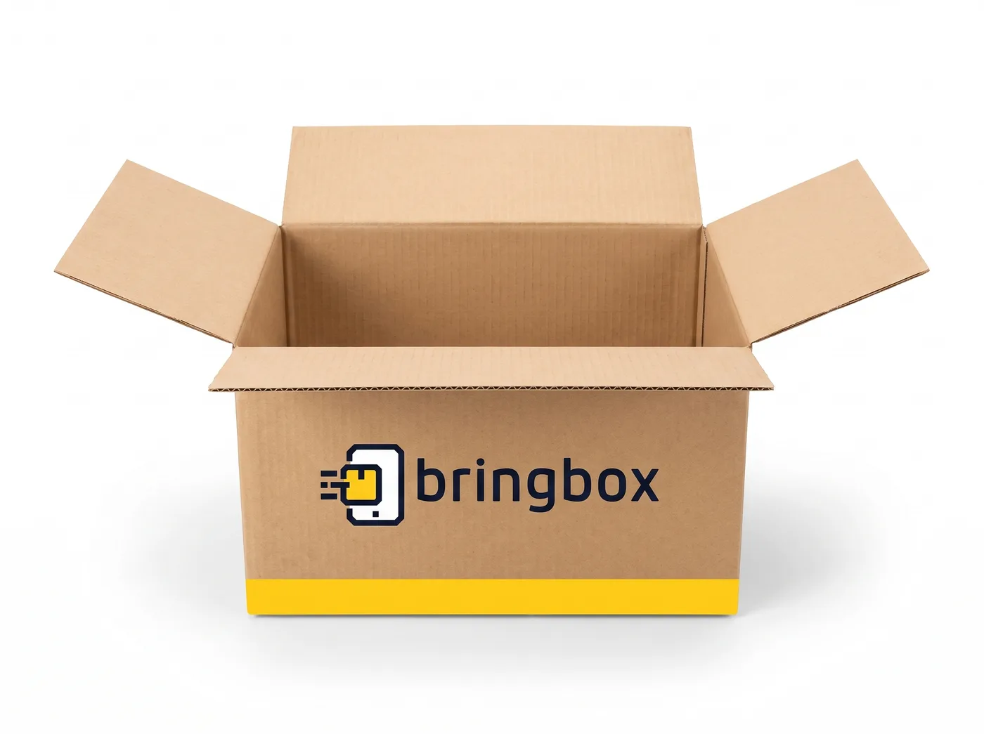 An open Bringbox filling with UK shopping